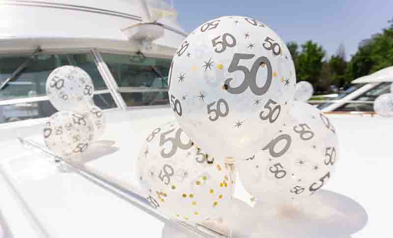 50th birthday party on a yacht